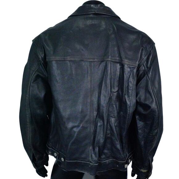 Screen-Worn David Caruso Black Leather Jacket. Cold Around the Heart (1997) - Picture 6 of 12
